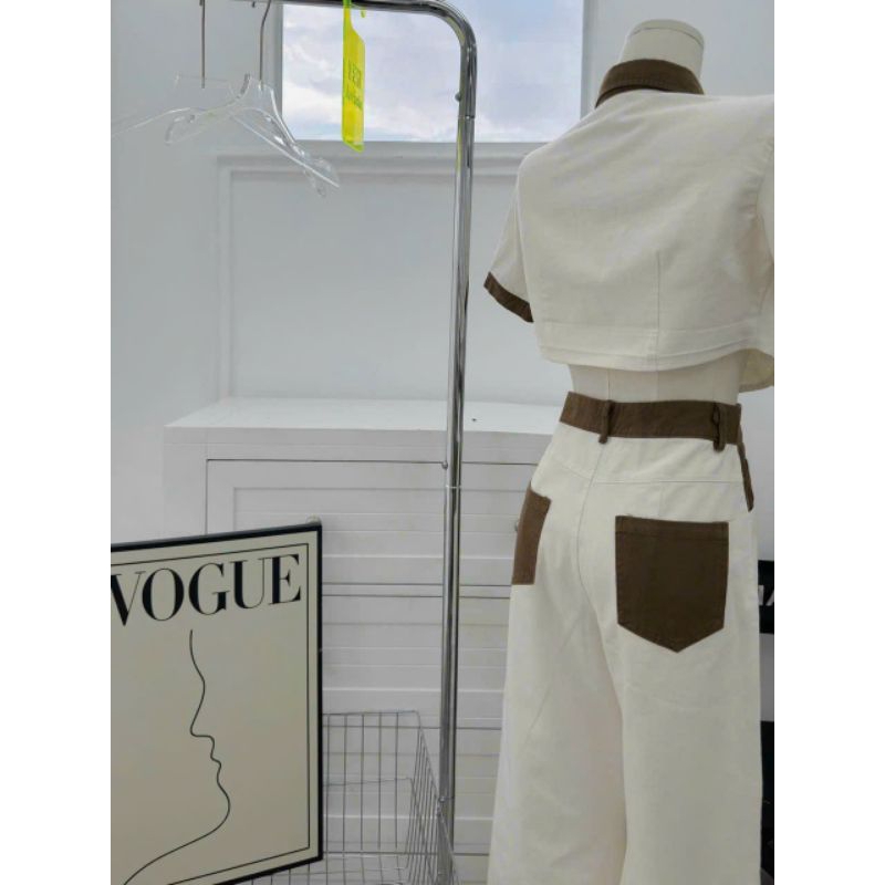 Bigsize Xuân Phúc 50-95kg: Set bộ áo sơ mi và quần ống suông