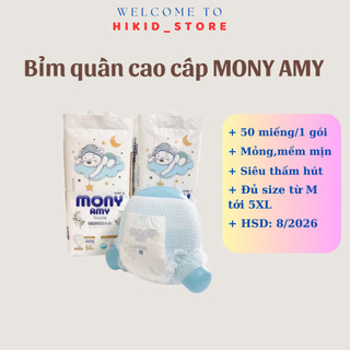 Tã/bỉm quần mony amy xuất nhật đủ size m/l/xl/xxl/xxxl cho bé 5-22kg