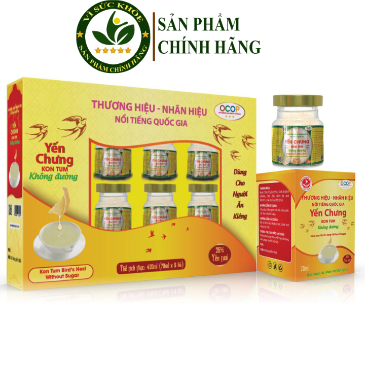 Yến không đường/Dành cho những người ăn kiêng và người bị tiểu đường-Hộp Yến không đường chưng sẵn 6