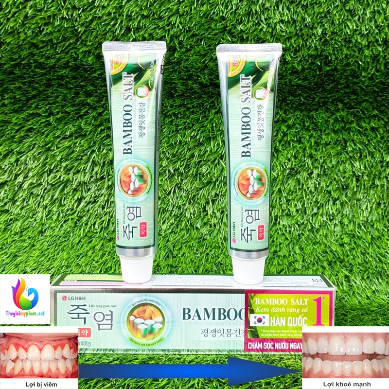 Combo 2 Kem Đánh Răng Muối Tre Chăm Sóc Nướu Số 1 Hàn Quốc 140g