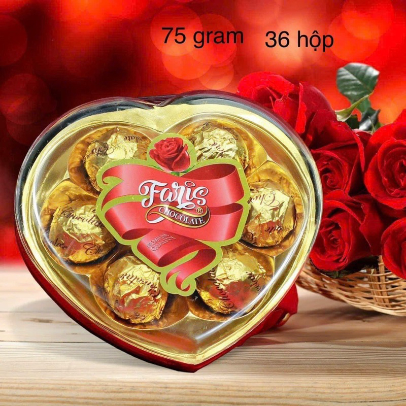 QUÀ TẶNG LỄ HỘP SOCOLA TỪNG VIÊN NGON GÓI QUÀ , BÓ HOA,