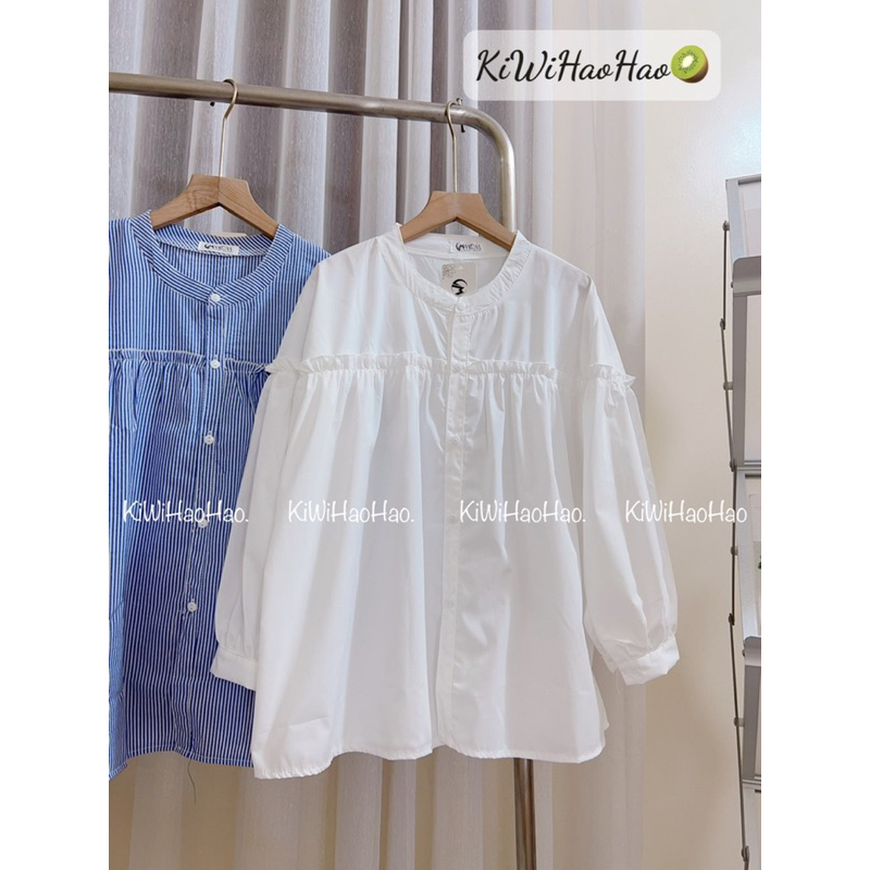 ÁO BẦU TAY DÀI  3 MẦU ĐEN - XANH - TRẮNG