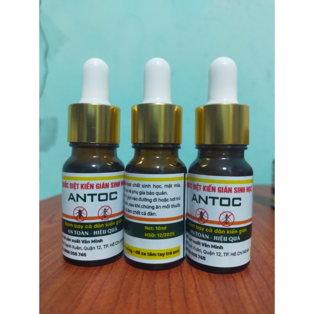 Combo 3 chai diệt Kiến Gián sinh học ANTOC