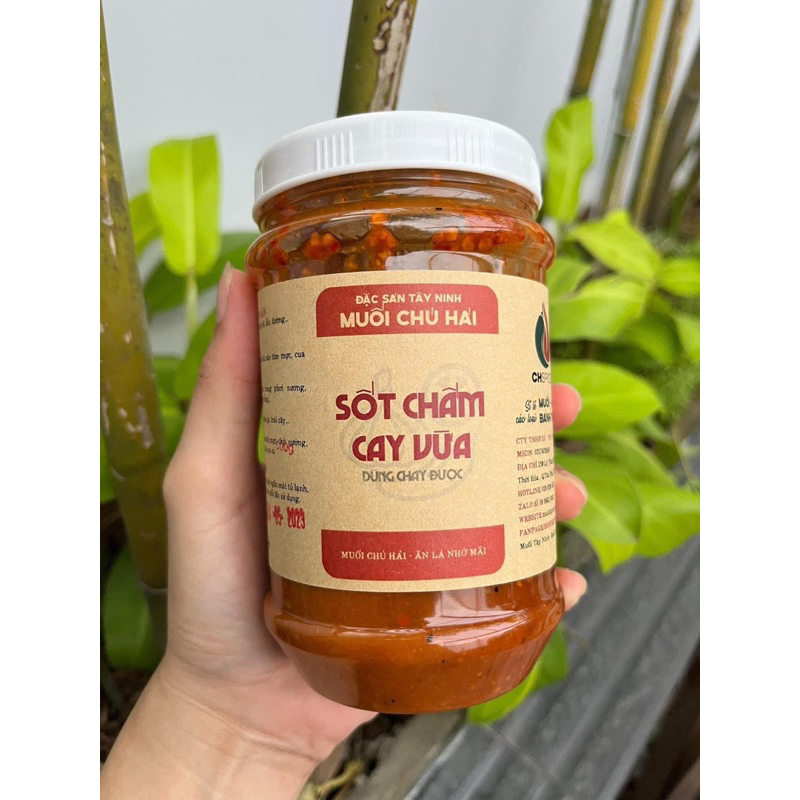 SỐT CHẤM SIÊU CAY và CAY VỪA CHÚ HẢI Ngon số dách hủ 500gr