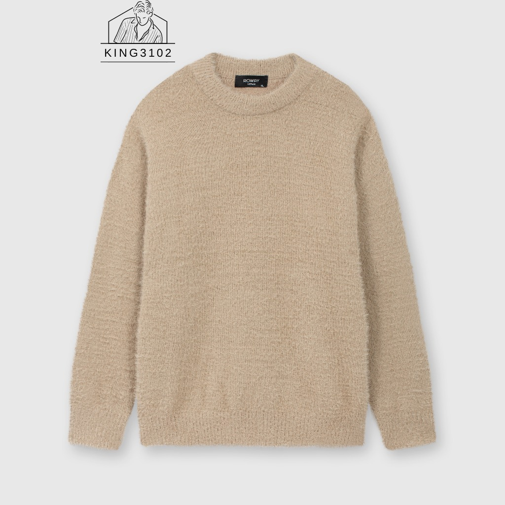 Áo Sweater Nam, Áo Len Cho Nam Dài Tay Cổ Tròn Đen Trơn Chất Liệu Cao Cấp Phong Cách Thời Trang - Áo Len Lông