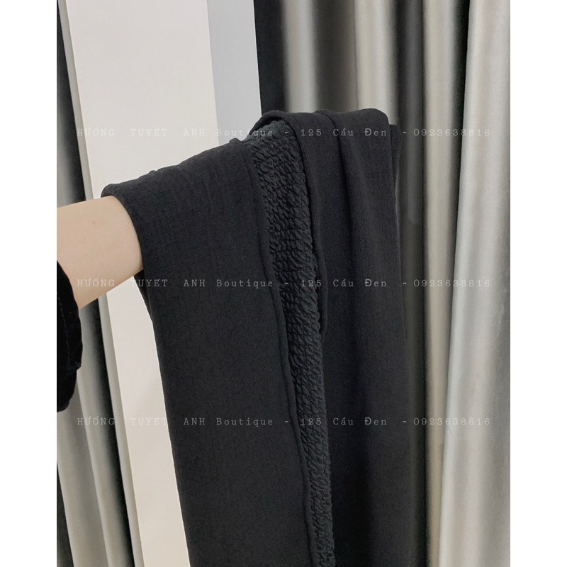 Set áo trễ vai tay loa chân váy xẻ tà