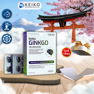 Viên uống bổ não: KEIKO GINKGO: Bổ não - dưỡng não - Cải thiện trí nhớ - Tăng cường trí nhớ (hộp 20 viên)