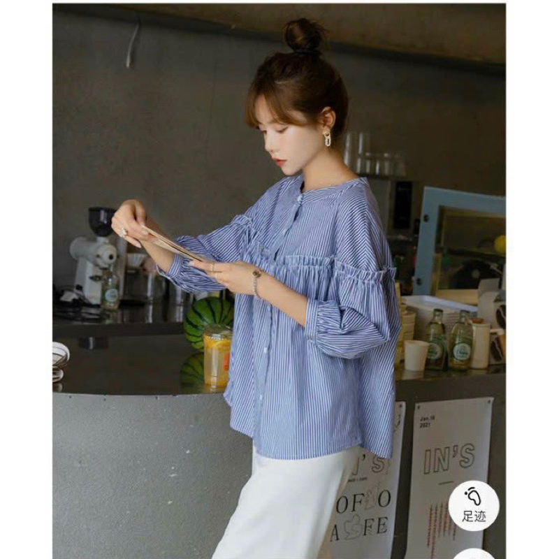 ÁO BẦU TAY DÀI  3 MẦU ĐEN - XANH - TRẮNG