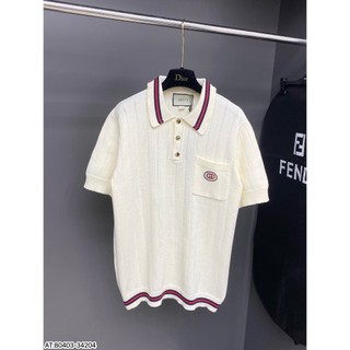 Áo Polo len Gc thêu tang logo ngực sang trọng phối viện xịn sò NEW