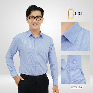 Áo Sơ Mi Họa Tiết Dài Tay Chất Liệu Cotton Mêm Mịn, Thấm Hút Mồ Hôi, Hạn Chế Nhăn Nhàu Thương Hiệu LDL