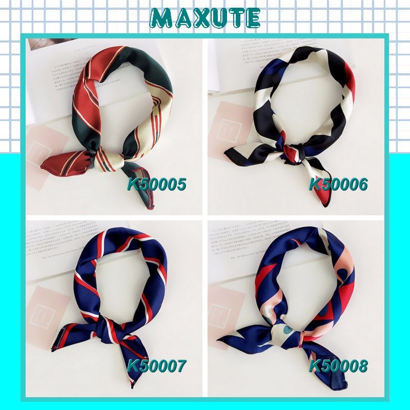 Khăn Lụa Vuông Quàng Cổ Turban Bandana 50x50 cm K50001