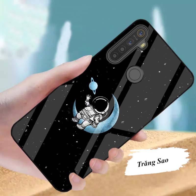 Ốp Lưng Realme Q, 5, 5i, 5 Pro Mặt kính cường lực Cao Cấp, Sang Trọng thiết kế Độc Quyền