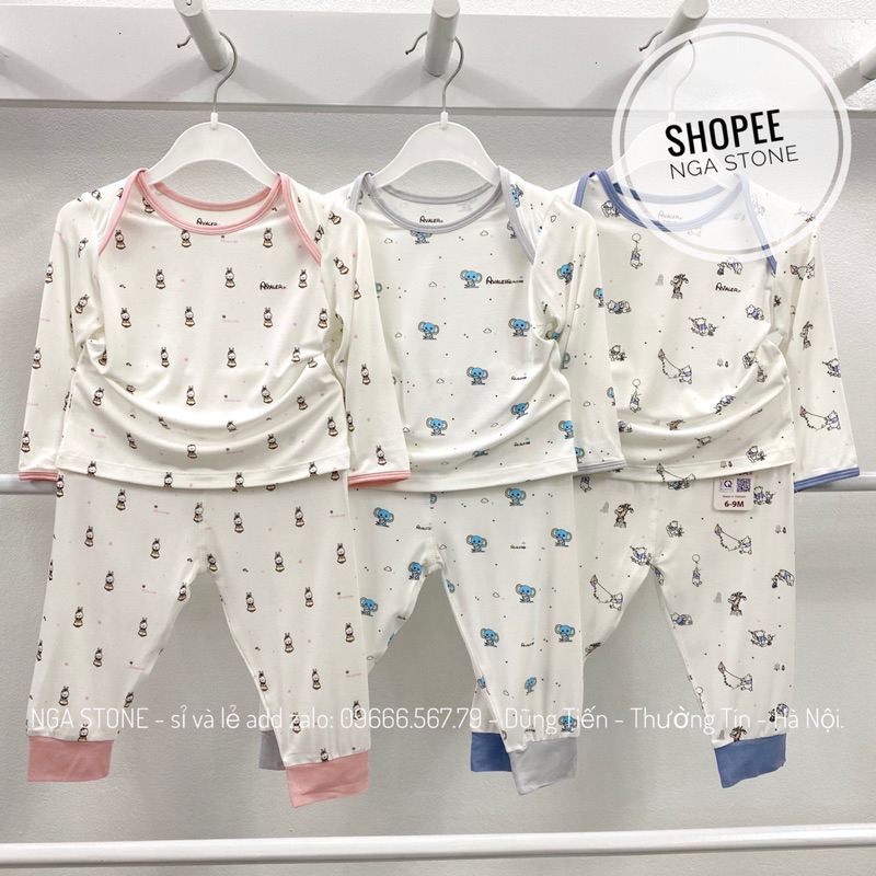 Bộ giữ nhiệt cổ cao cho bé trai bé gái hãng avaler