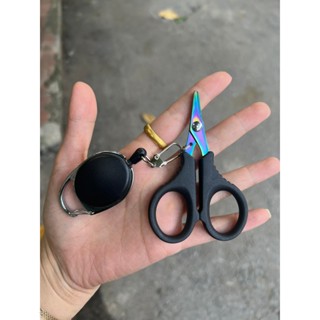  Kéo cắt dây câu cá chuyên dụng   mua 1 tặng 1    chất liệu TITAN 7 màu siêu bền  sắc bén  trục khóa chắc chắn 