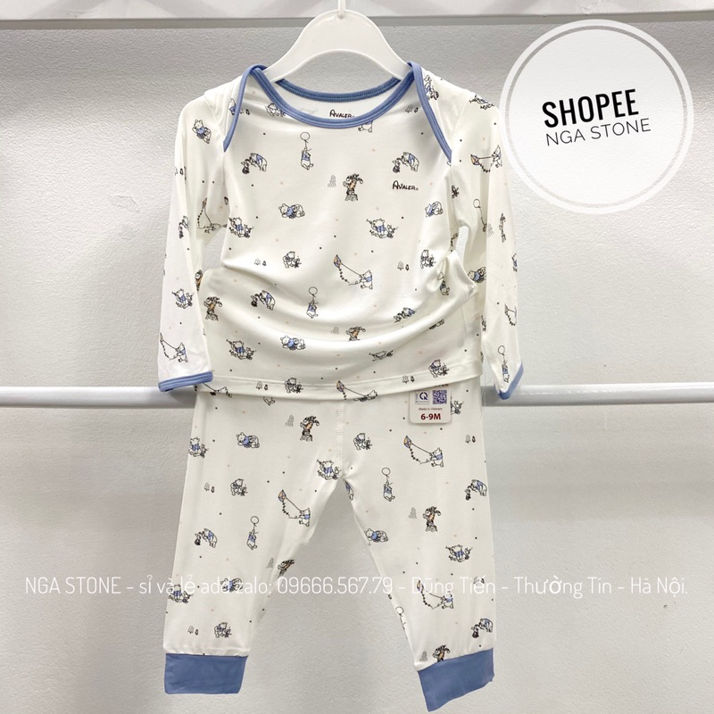 Bộ giữ nhiệt cổ cao cho bé trai bé gái hãng avaler