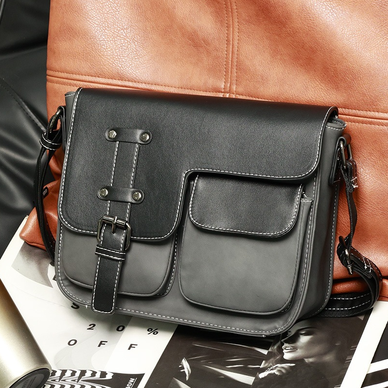 Túi Đeo Chéo Nam Cao Cấp Unisex Detolo Đi Chơi Chống Nước