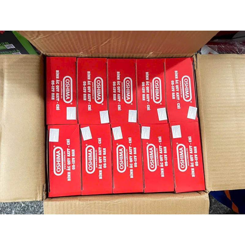 Ắc quy Oshima 12V 12Ah/ 8Ah cho xe đạp điện bình xịt điện loa kéo