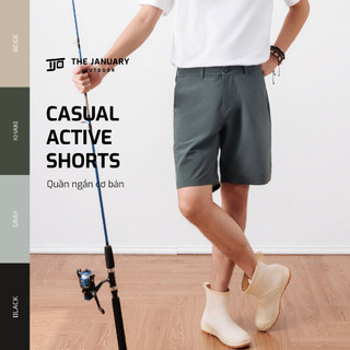 Quần shorts ống suông nam TJO quần đùi đứng form dáng bermudas năng động CASUAL ACTIVE SHORTS TJO3SS1