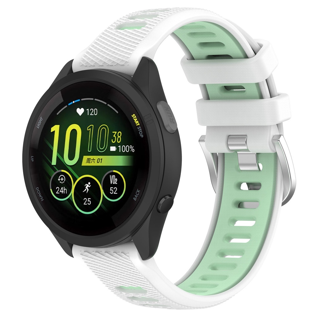 Dây Silicon 2 Màu Đồng Hồ Garmin Forerunner 965 265 265s 955 255 255s 245 245 music 55 SWASTORE - DS12