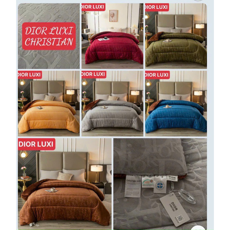 Chăn Lông Cừu Đại Hàn hình Dioor