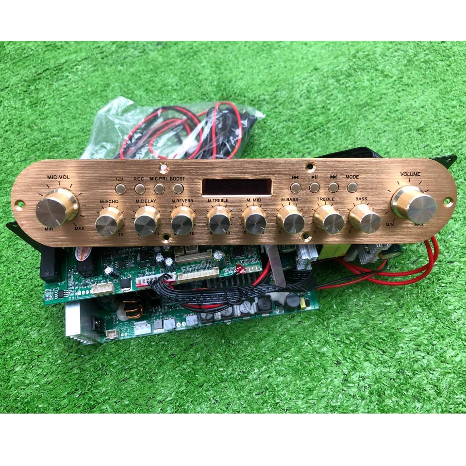 Mạch K10  K10 Plus Có màn hình Boar loa xách tay K10 2 kênh Nút Nhôm sang trong cực hay Có Reverb echo Delay