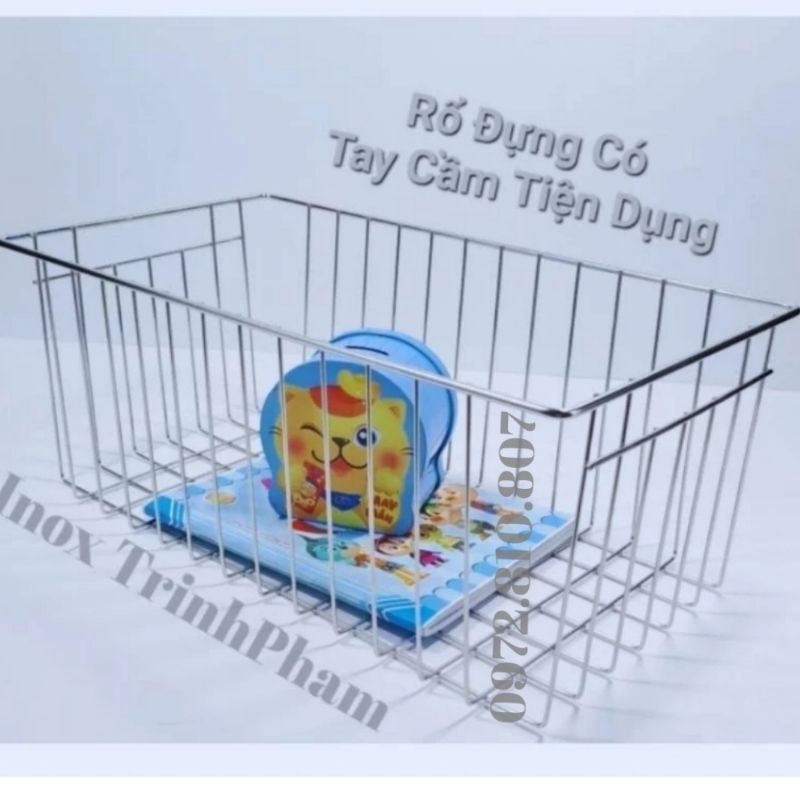 Rổ Inox Có Tay Cầm Tiện Dụng, Nhận Làm Rổ Theo Yêu Cầu
