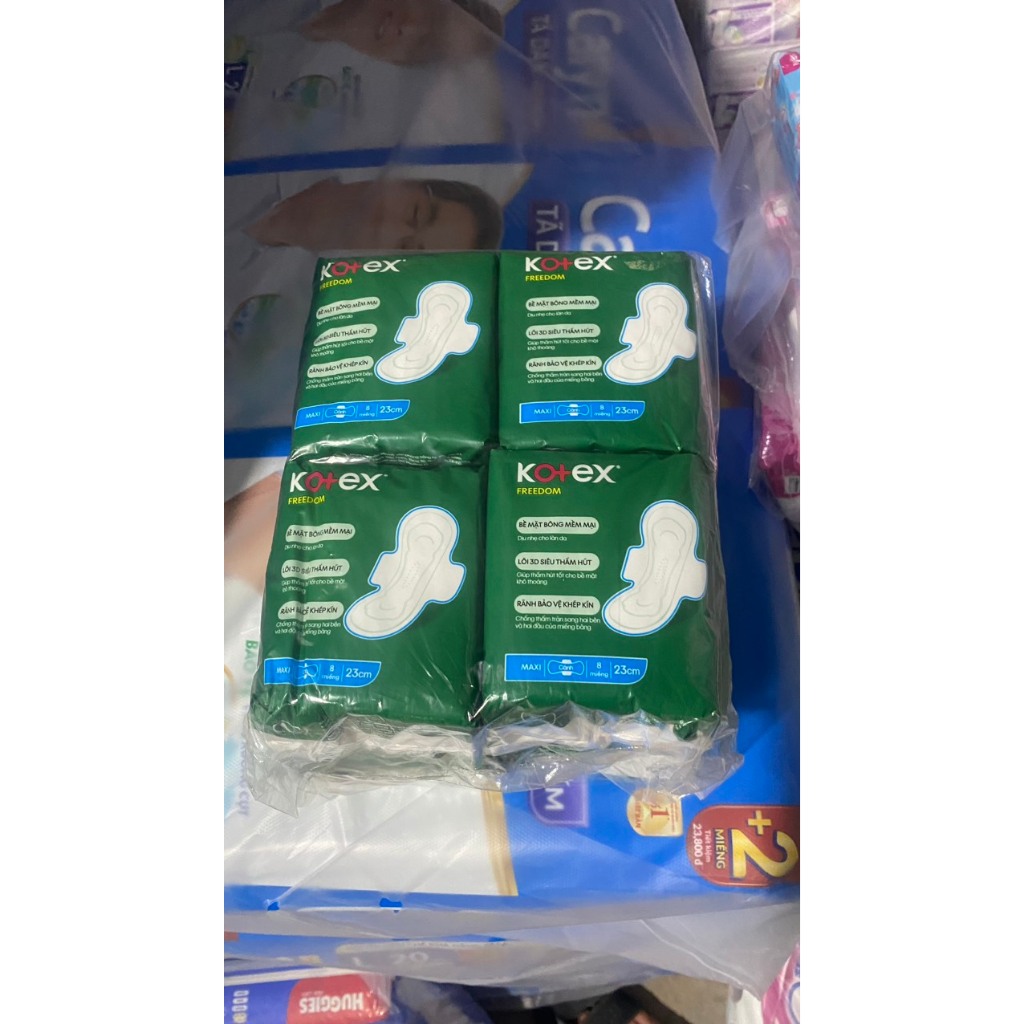 Combo 4 gói băng vệ sinh kotex Freedom cánh