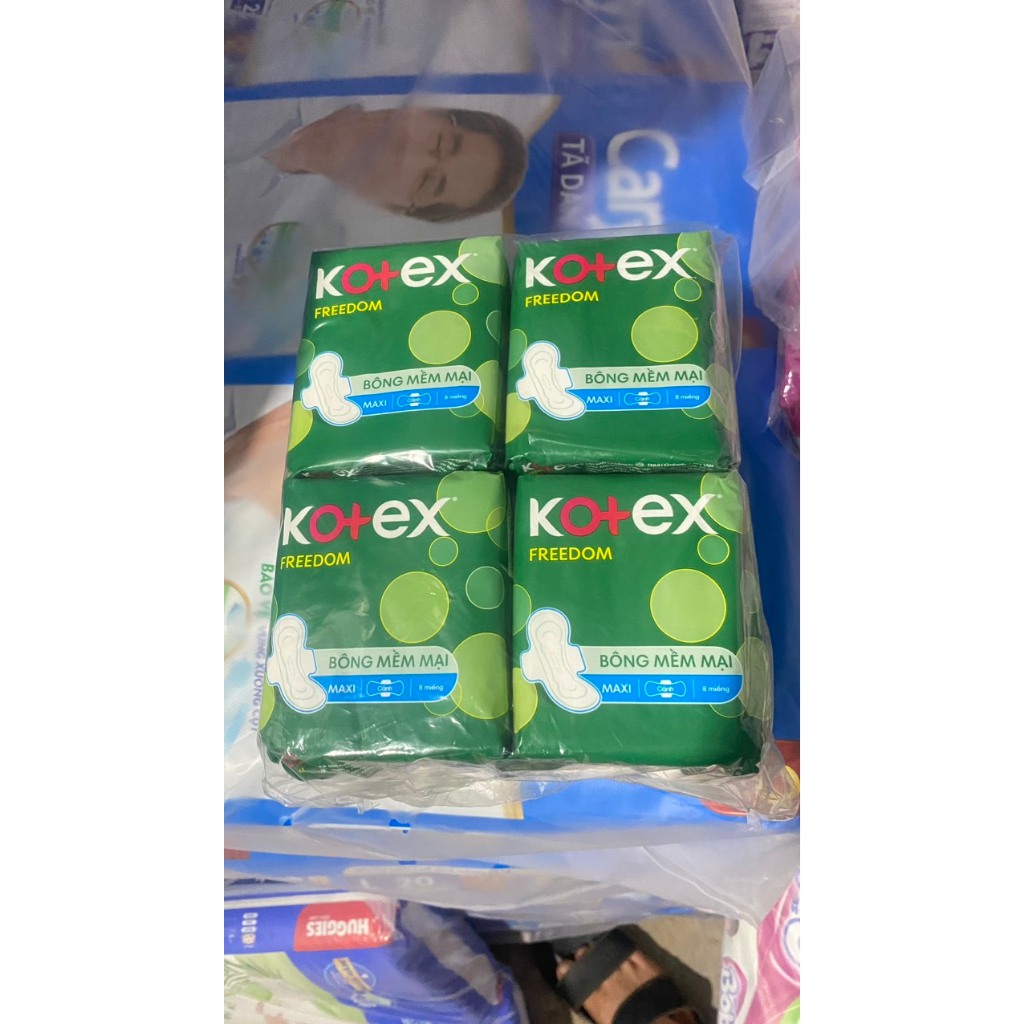 Combo 4 gói băng vệ sinh kotex Freedom cánh