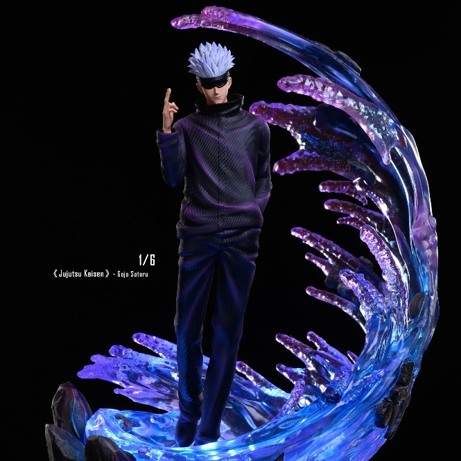 Mô hình jujutsu kaisen gojo nhân vật gojo satoru tung chưởng bản năng vô cực trang trí surprise gift Anime Game Figures