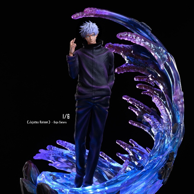 Mô hình jujutsu kaisen gojo nhân vật gojo satoru tung chưởng bản năng vô cực trang trí surprise gift Anime Game Figures