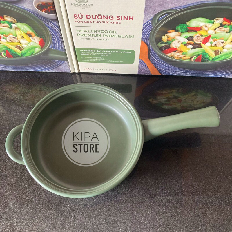 Chảo sứ dưỡng sinh Minh Long - Chảo sứ dưỡng sinh 27cm - Kipa store