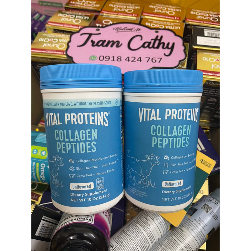 vital protein collagen 567g/284g bột collagen peptic giảm cân đẹp da