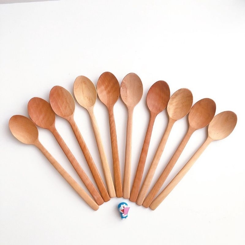 Thìa Muỗng Bằng Gỗ Cán Dài ,Thìa Cafe Ăn Cơm,Khuấy Sinh Tố,Trà Kombucha, Nấm sữa Kefir, Nấm Nước Kefir,Múc Mật Ong