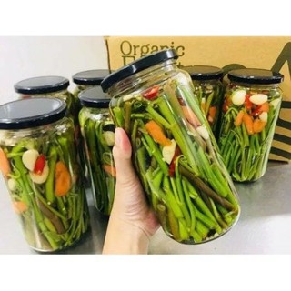 Hũ Thủy Tinh / Lọ Thủy Tinh Tròn, Nắp Thiếc  Dùng Nuôi Scoby/Nấm Sữa Kefir, Đựng Thực Phẩm 1 Lít ( 1000ml) Loại Dày Dặn