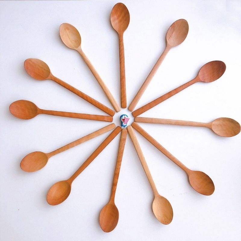 Thìa Muỗng Bằng Gỗ Cán Dài ,Thìa Cafe Ăn Cơm,Khuấy Sinh Tố,Trà Kombucha, Nấm sữa Kefir, Nấm Nước Kefir,Múc Mật Ong