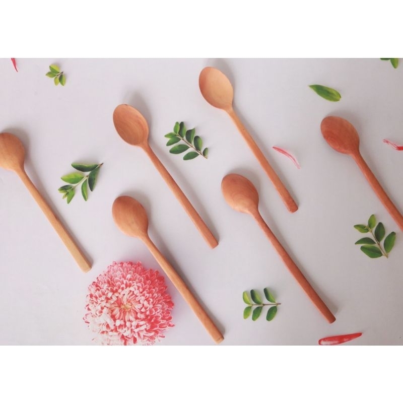 Thìa Muỗng Bằng Gỗ Cán Dài ,Thìa Cafe Ăn Cơm,Khuấy Sinh Tố,Trà Kombucha, Nấm sữa Kefir, Nấm Nước Kefir,Múc Mật Ong