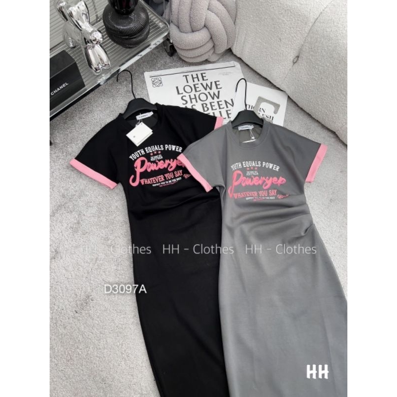 Đầm Polo Dây Kéo Bigsize ,Váy Suông Đen Thun Tay Hến Pha Màu Có Túi Hông Siêu Sang -V358