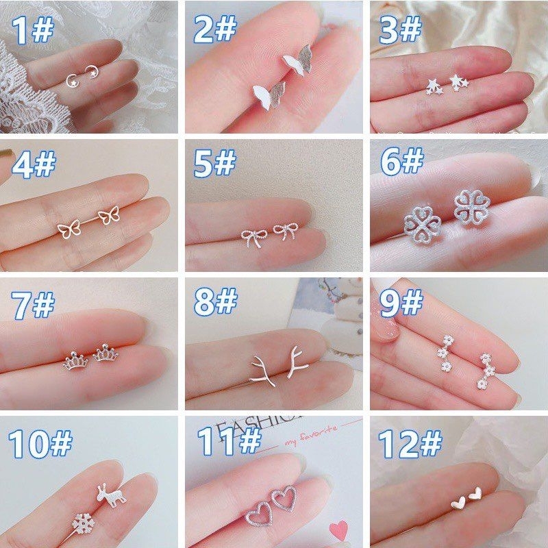 Khuyên tai đơn giản cho nữ