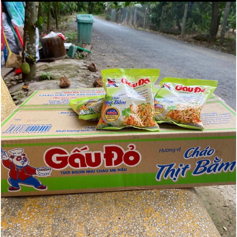 1 thùng cháo gấu đỏ thịt bằm(50 gói x 50gr)