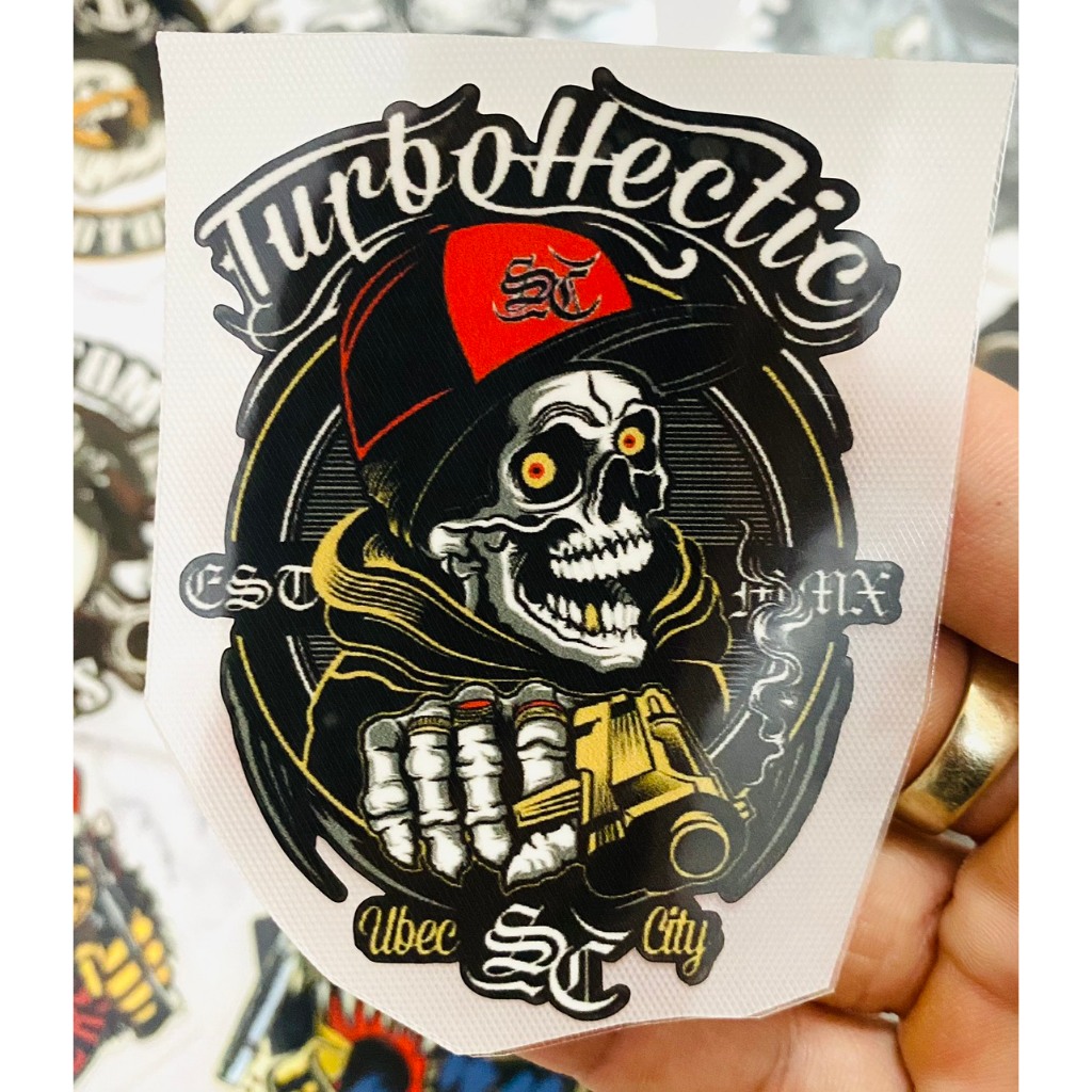 Hình Ủi Nhiệt, Decal Nhiệt KTS - Phong Cách Biker 8 - Hình Thú - Poseidon.est2019