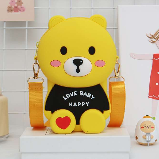 Túi đeo chéo & Túi đeo vai hình gấu DDCA , cam kết y hệt ảnh