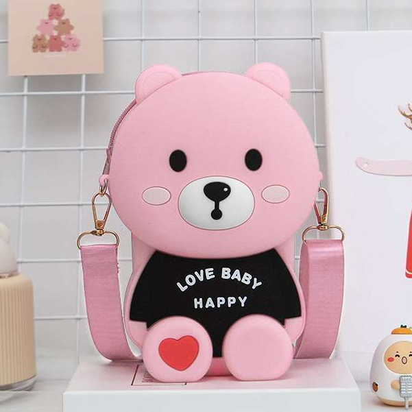 Túi đeo chéo & Túi đeo vai hình gấu DDCA , cam kết y hệt ảnh