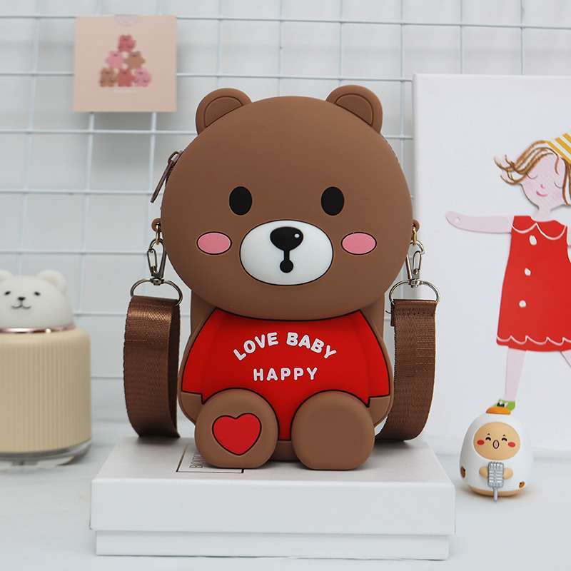 Túi đeo chéo & Túi đeo vai hình gấu DDCA , cam kết y hệt ảnh