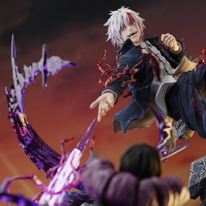 Mô hình jujutsu kaisen gojo nhân vật gojo satoru tung chưởng bản năng vô cực trang trí surprise gift Anime Game Figures