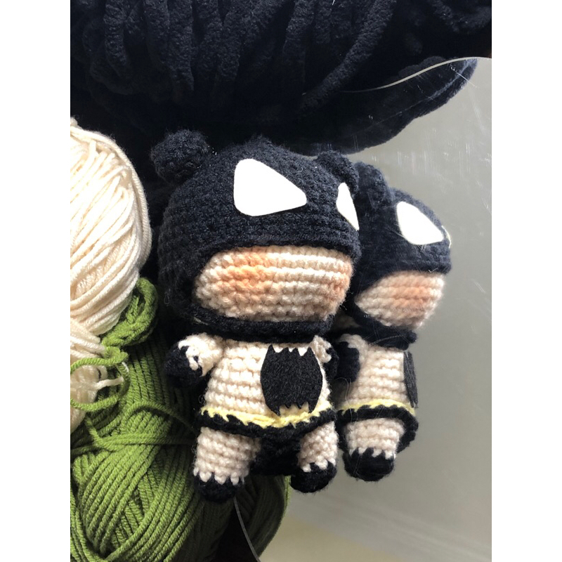 🌷Tiệm len tulinh ✨ móc len hoạt hình siêu anh hùng : naruto, batman, kakashi, spiderman, superman,….