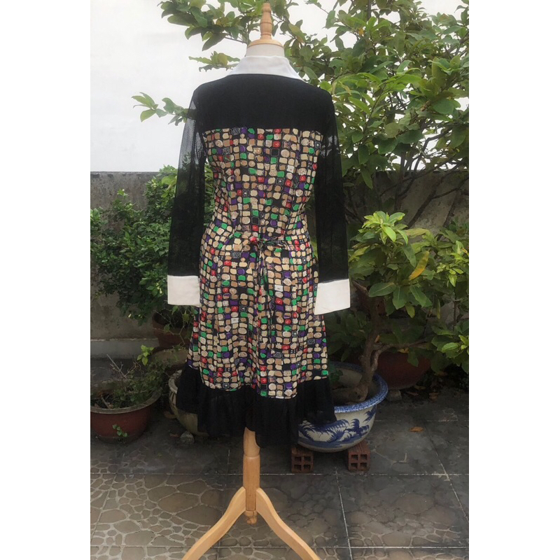 Đầm midi dáng xoè vintage 2hand