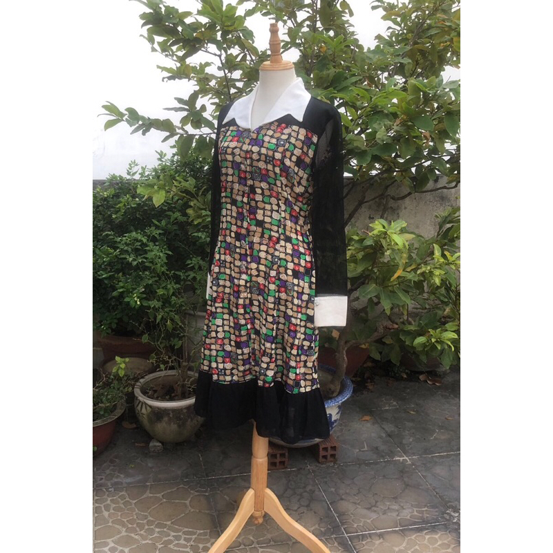 Đầm midi dáng xoè vintage 2hand