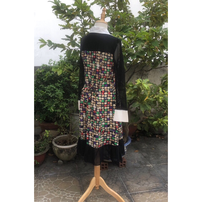 Đầm midi dáng xoè vintage 2hand