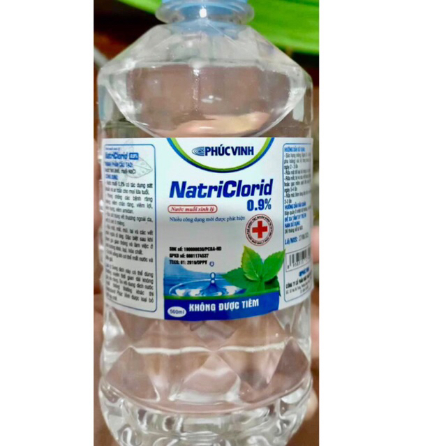 Nước muối sinh lý vệ sinh họng, miệng, rửa vết thương ,rửa mặt,…