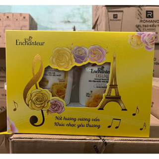 (HỘP QUÀ) Hộp quà sữa tắm + dầu gội enchanteur Charming 180g